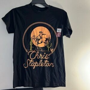 NEW Chris Stapleton Horseback Men's Graphic Tee Shirts, Unisex Size S (34-36)